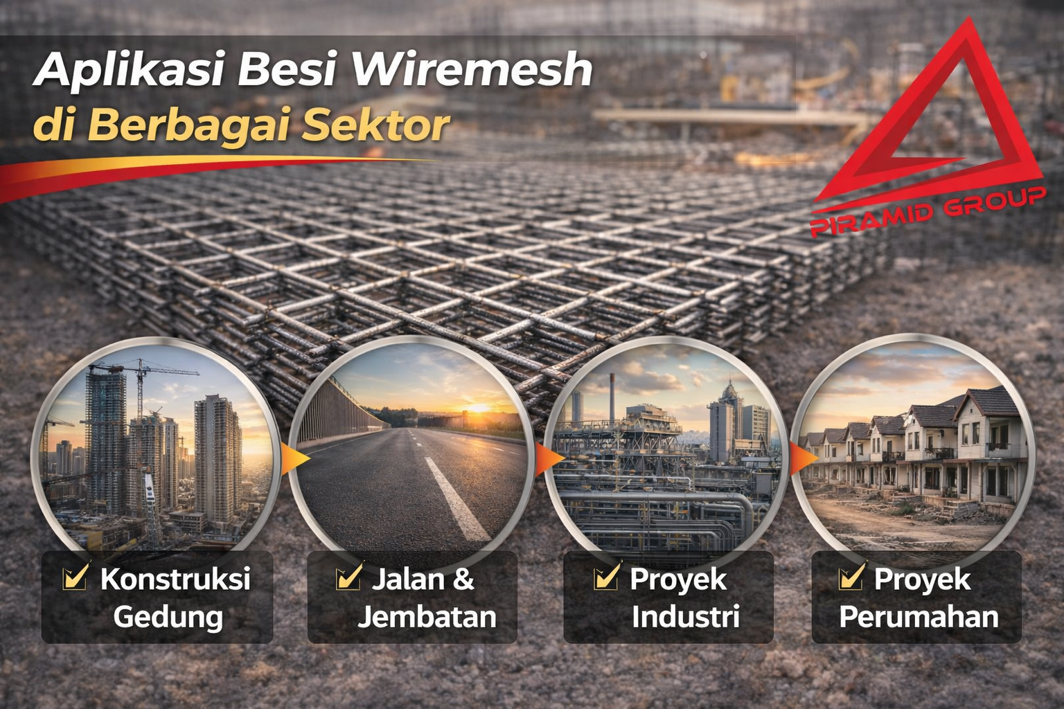 Aplikasi Besi Wiremesh di Berbagai Sektor Aplikasi Besi Wiremesh di Berbagai Sektor