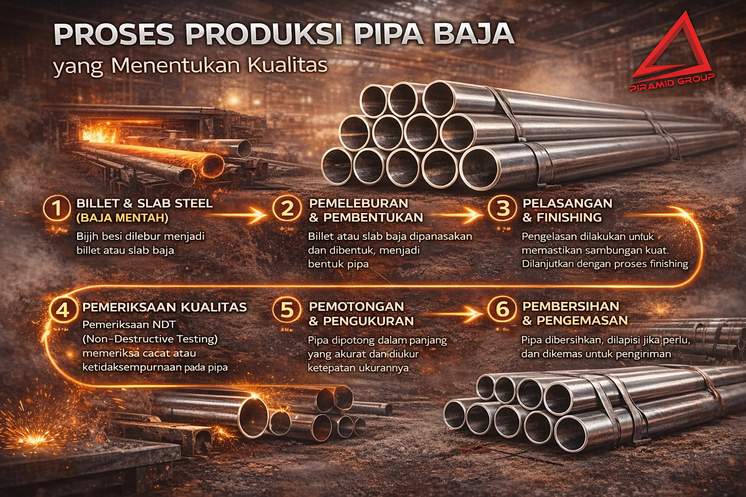 Produksi Pipa Baja yang Menentukan Kualitas. pipabaja.com