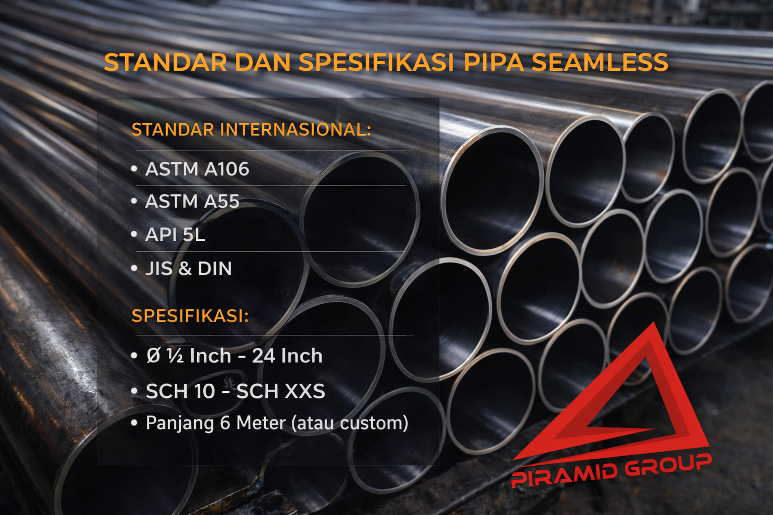 Standar dan Spesifikasi Pipa Seamless. pipabaja.com