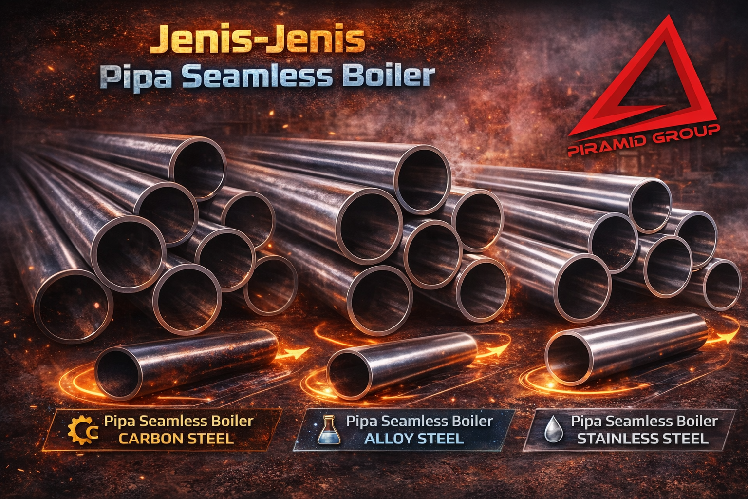 Jenis-Jenis Pipa Seamless Boiler. PT. PIRAMID CAHAYA ABADI Jenis-Jenis Pipa Seamless Boiler. PT. PIRAMID CAHAYA ABADI